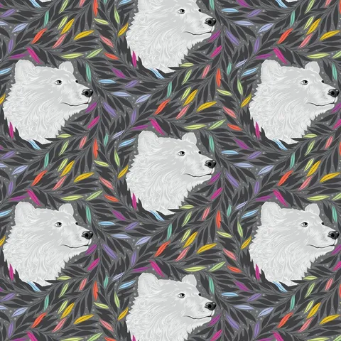 Just Bearly - Carbon | Graywork | Tula Pink