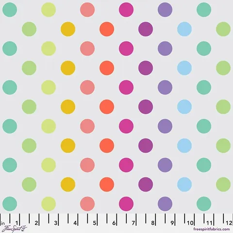 Disco Poms - Whisper | True Colors | Tula Pink